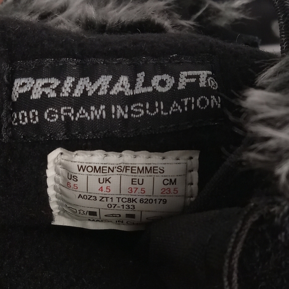 The North Face Boots Womens 6.5 Nuptse Purna Black Winter Insulated Mid Calf - Picture 8 of 8